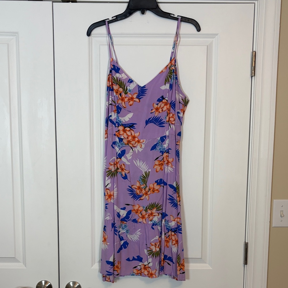 Like NEW Purple Floral Sundress Lg
